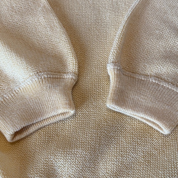 Johnnie Walker Alapca & Tencel Blend L/S Crew Neck Sweater Lemon L *Tiny Flaw - Picture 9 of 10